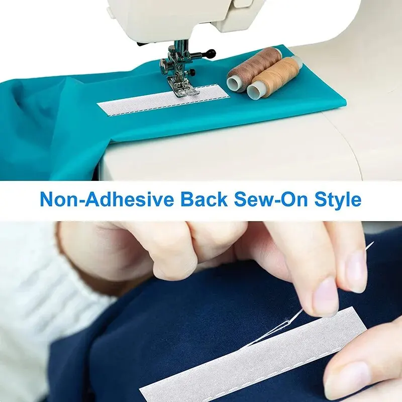 1/5/10M Sewing Touch Fastener Non-Adhesive Hook and Loop Fastener Tape Magic Nylon Fabric Strap for Sew-on Accessories DIY Craft