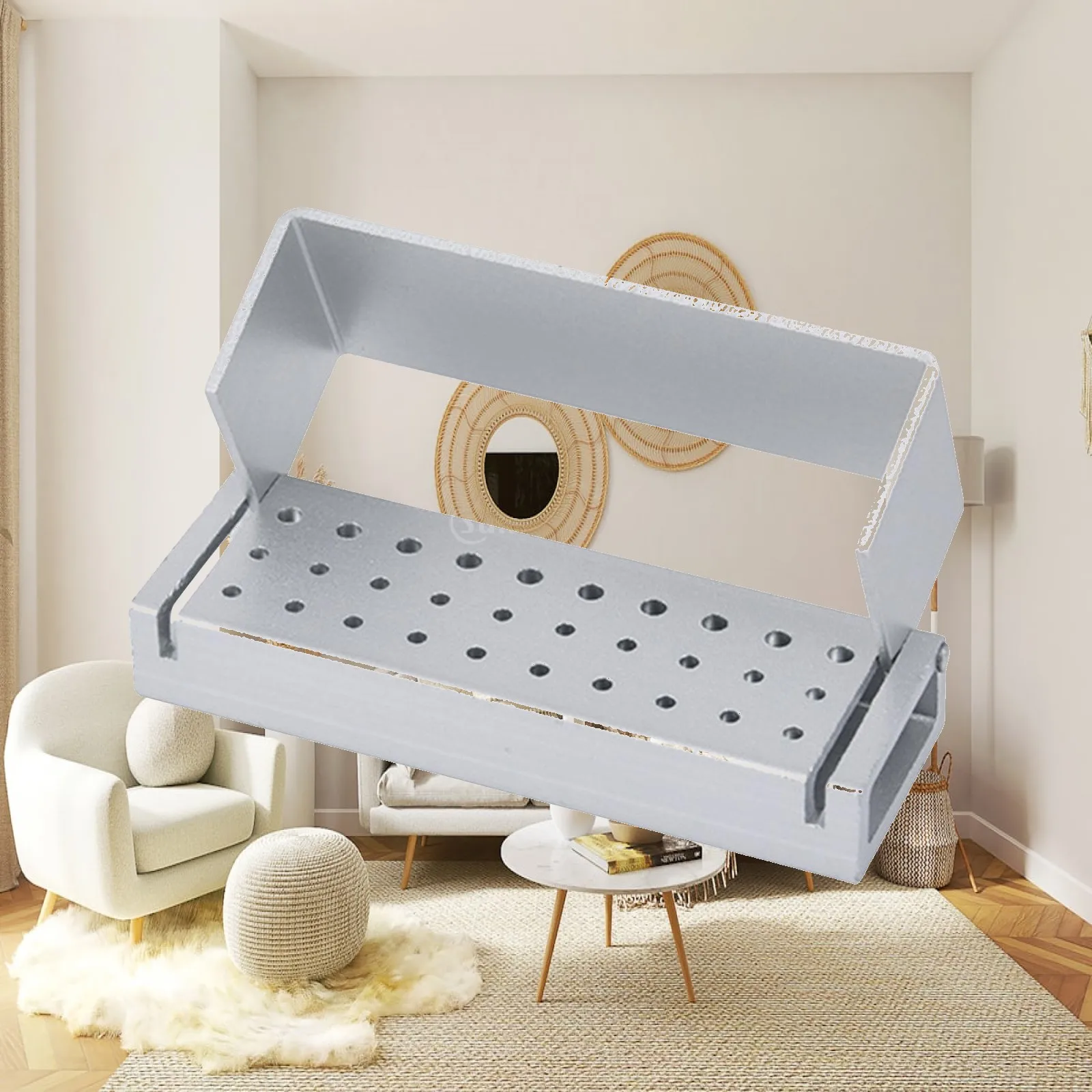 30 Holes Burs Holder Burs Box Reusable Necessary Tools with Open Flip Cover