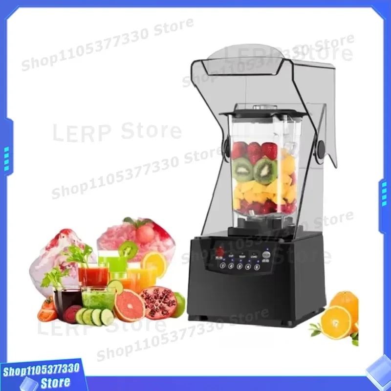 Commercial Food Processor Smart Juicer With Lid Silent Blender For Milk Tea Shop Smoothie Machine Heavy Duty Commercial Grade