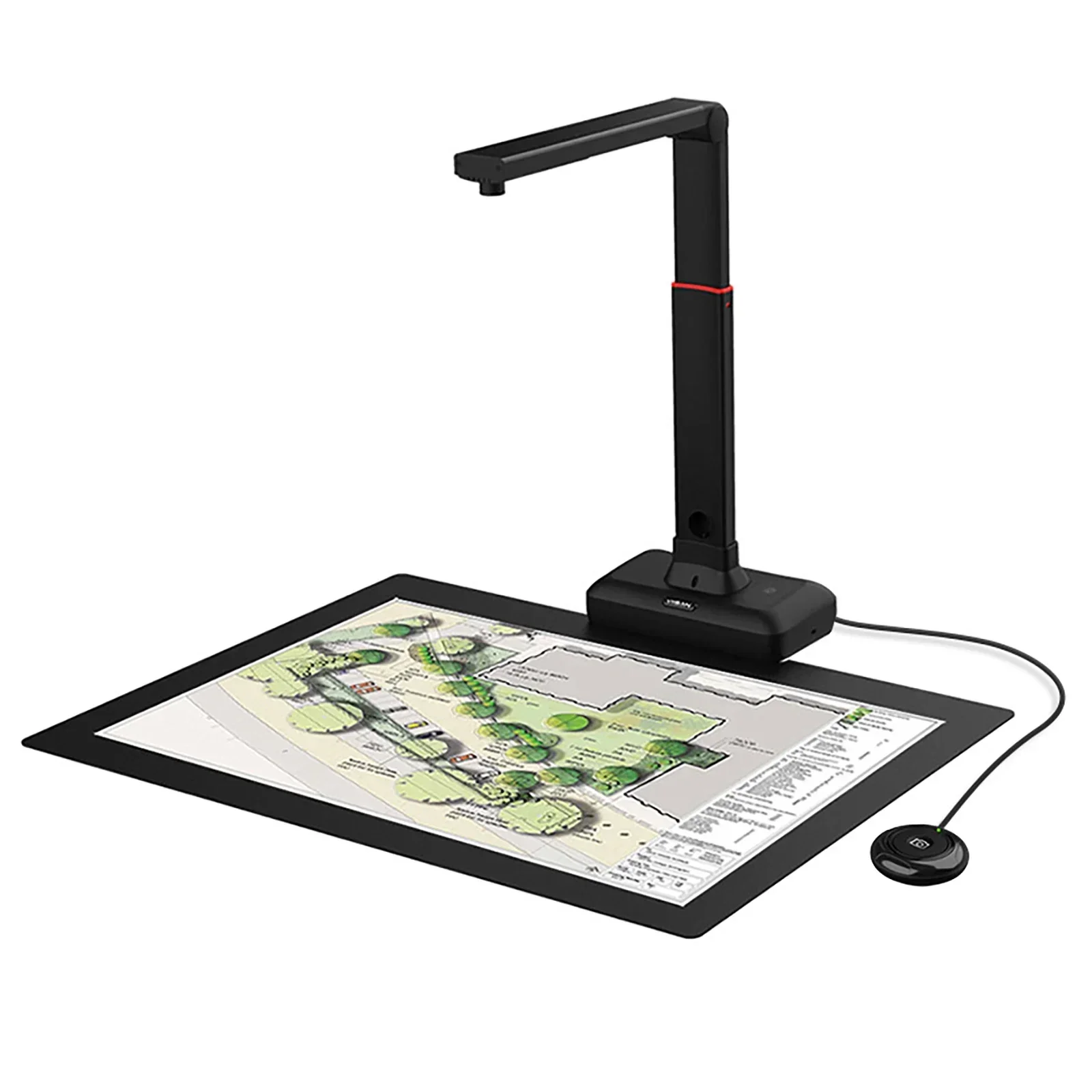 S21 A2/A3 Large Format Overhead Book& Document Scanner 23MP High Resolution Auto- Flatten & Support Multi-Language