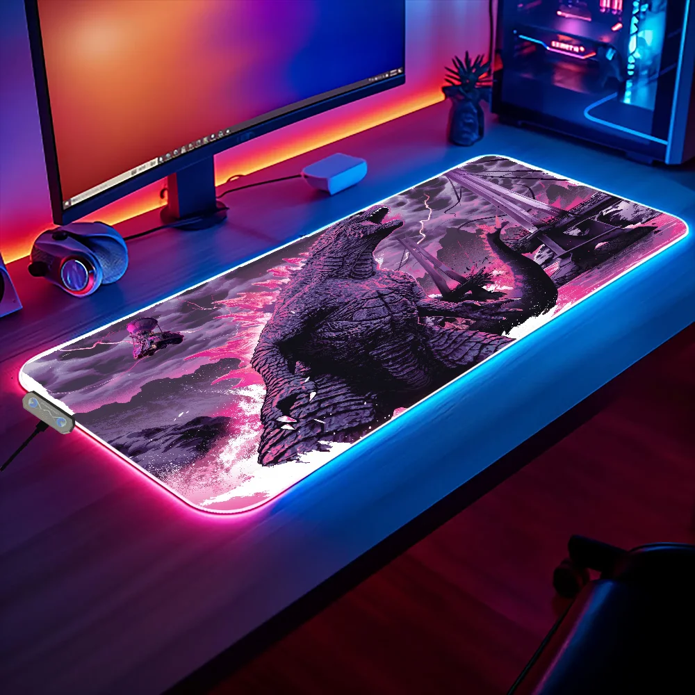 Mouse Pad Fortnites RGB Desk Mats Micro USB LED Table Pads Game Backlit Rubber Desktop Gaming MousePads