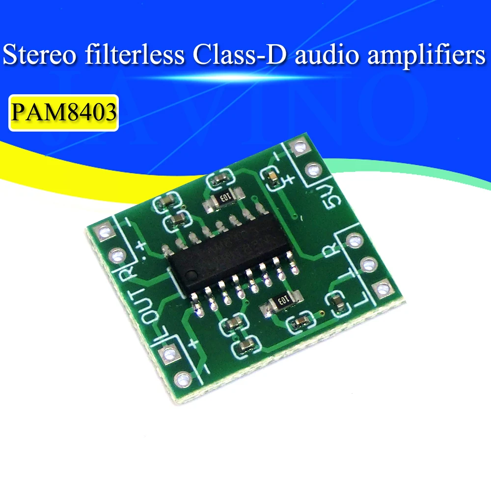 PAM8403 Super Mini Digital Amplifier Board 2 * 3W Class D Digital 2.5V To 5V Power Amplifier Board Efficient