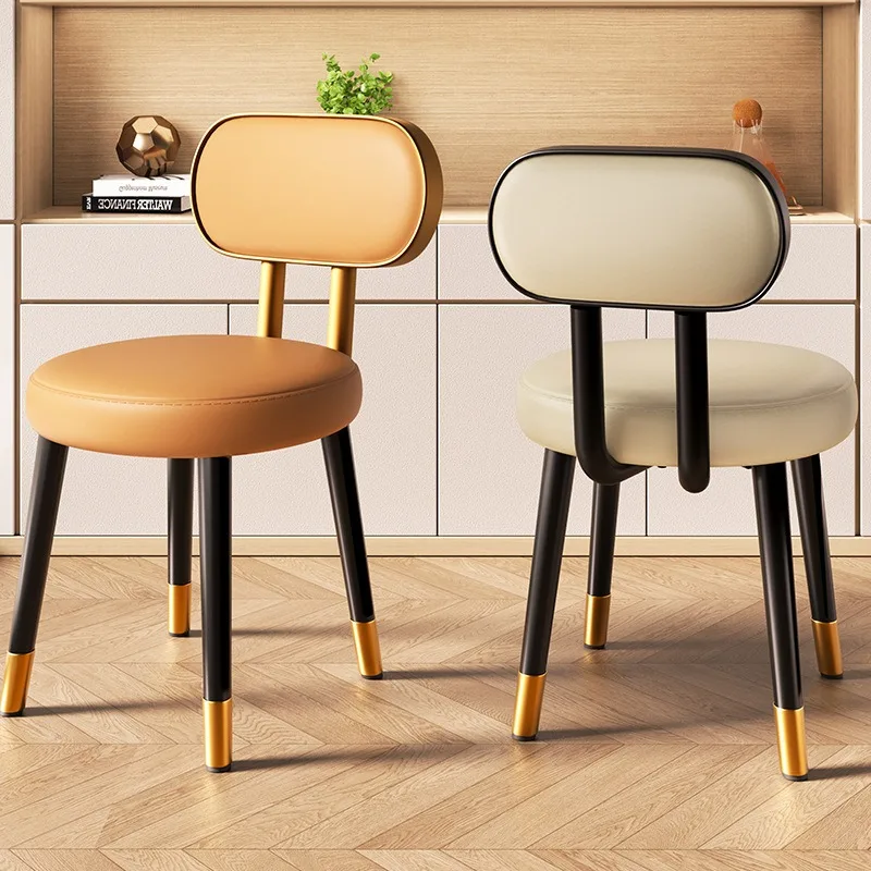 

-For Luxury Makeup Stool Makeup Stool Soft Bag Makeup Chair Vanity Stool with Back, Modern Upholstered Dressing Chair^
