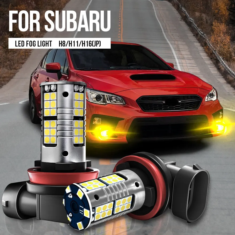 

2pcs H8 H11 H16 Canbus LED Fog Light Blub Lamp For Subaru Forester SJ SK WRX STI Outback BR BS Legacy 5 6 BN Impreza GP GJ GT