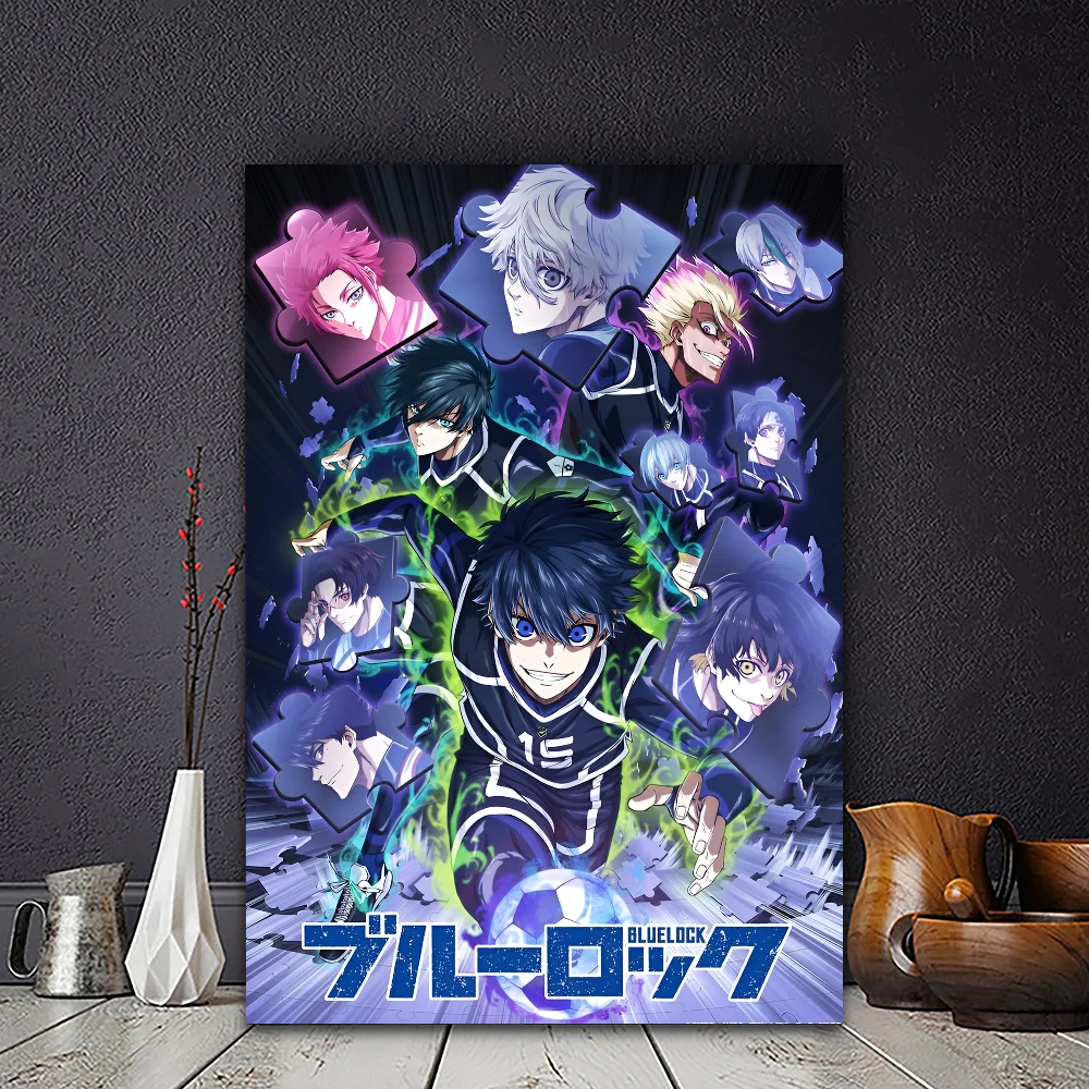 Blue Lock Anime Anime poster Sticky Whitepaper Prints poster Artwork Kawaii Room Decor