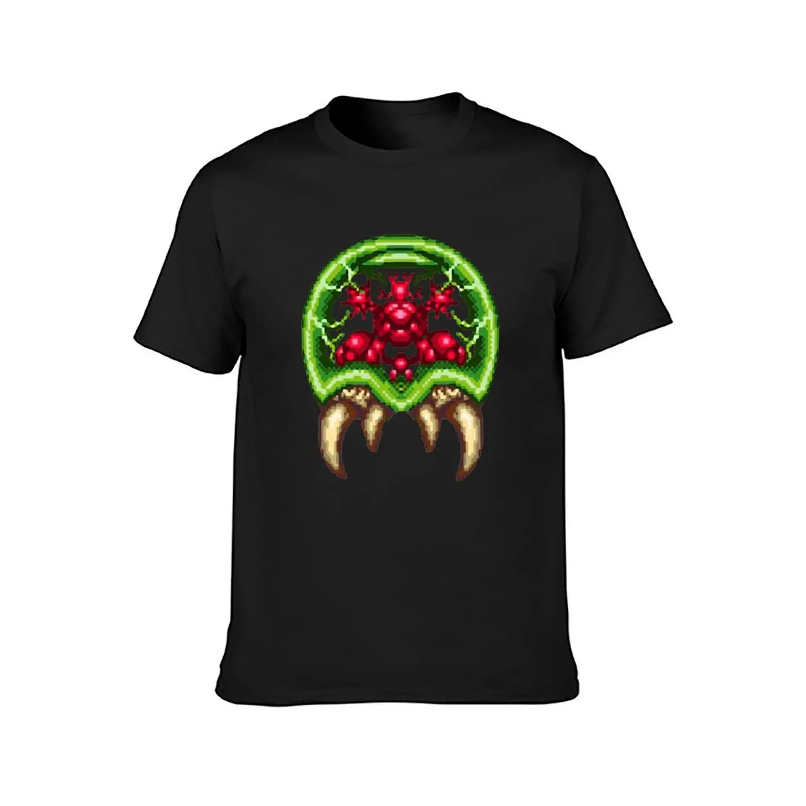 Super Metroid - Giant Metroid T-Shirt vintage sweat Men's t shirts