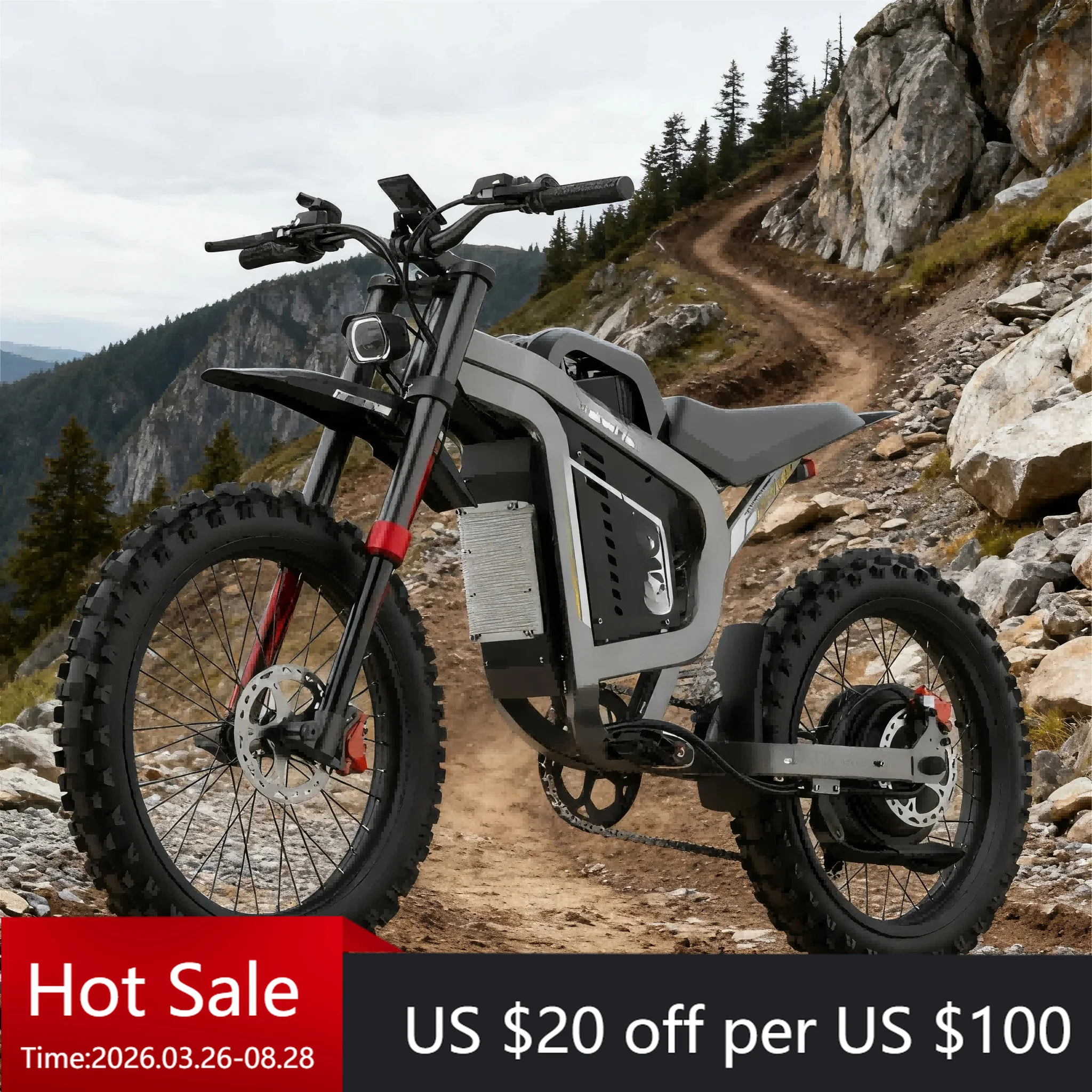 

Tc professional electric off-road bike with brushless motor hydraulic brakes LCD display for extreme riding