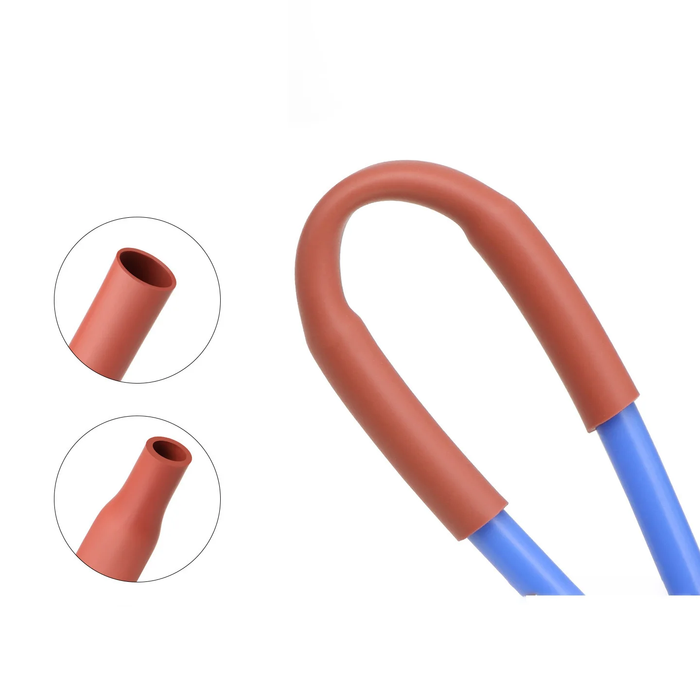 1M 1.7:1 Silicone Heat Shrink Tube Ratio DIY Wire Protect Repair Wrap Cable Insulated Sleeve High Temperature 0.8mm~55mm