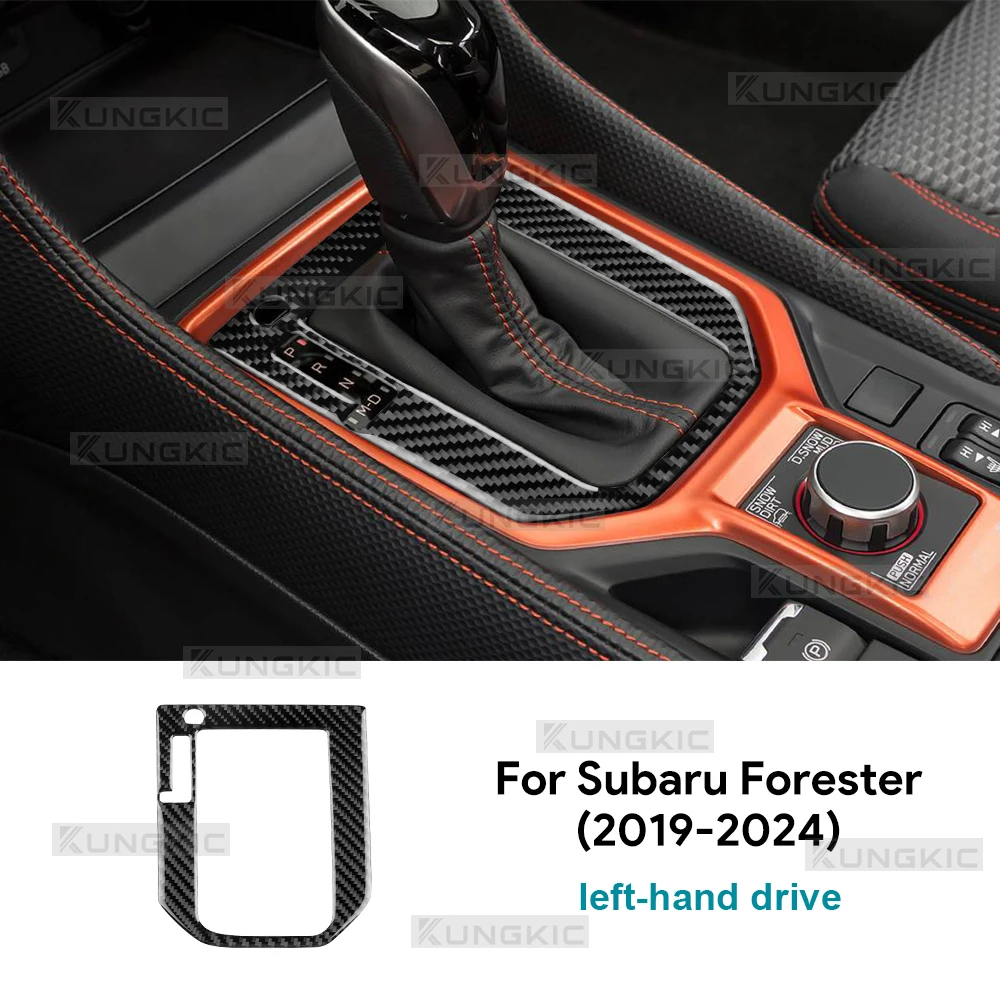 

Наклейка USDM из настоящего мягкого углеродного волокна для Subaru Forester 2019 2020 2021 2022 2023 2024, автомобильная накладка переключения передач с левым рулем, тестирование