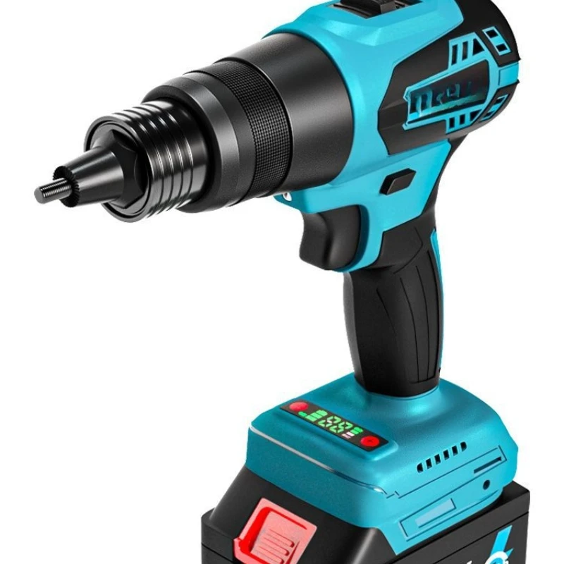 Automatic electric rivet nut, rechargeable nut