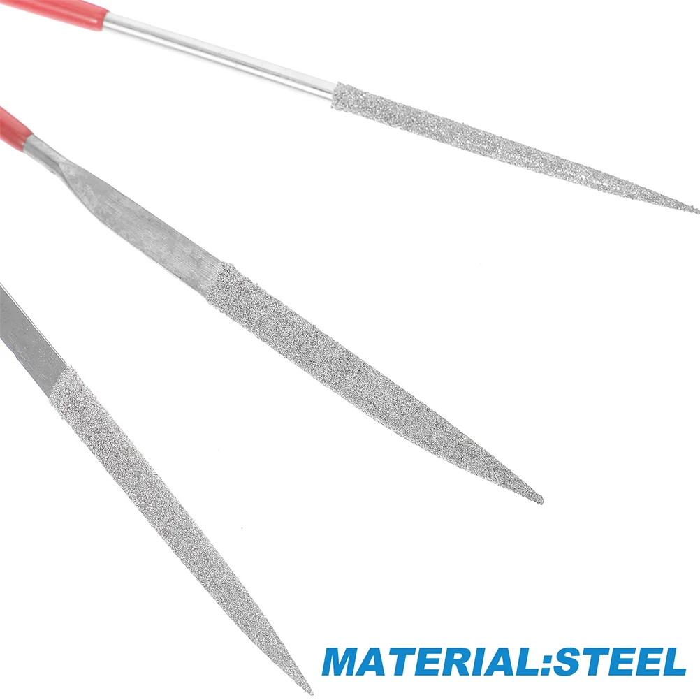 1 Set Diamond Needle File Set Needles Files For Crafts Jewelers Files Metal Glass Wood Stone Sanding Tools Precision Hand Craft