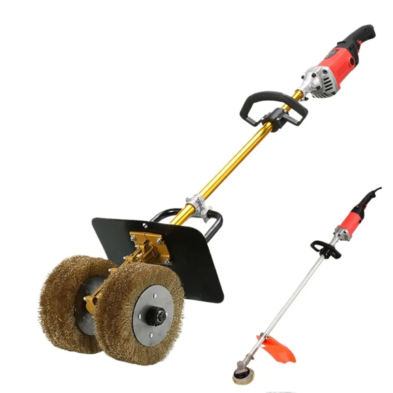 Handheld electric rust removal machine, polishing machine, color steel tile, cement floor, steel wire brush, I-beam renovation