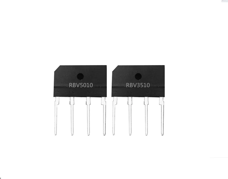 10pcs/lot RBV5010 RBV3510 RBV2510 RBV1510 RBV1010 RBV5008 RBV3508 RBV2508 RBV1508 RBV1008 Flat bridge stack high current inducti