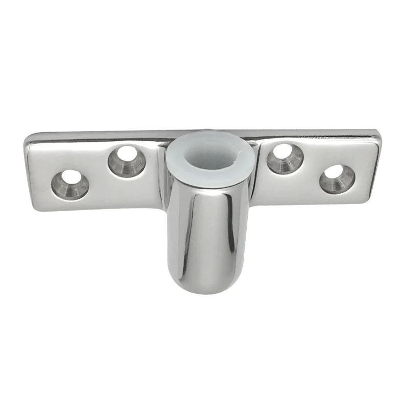 Boat 316 Stainless Steel Oar Lock Side Mount Oar Sockets 90 Degree Base Hand Rail Fitting Hardware