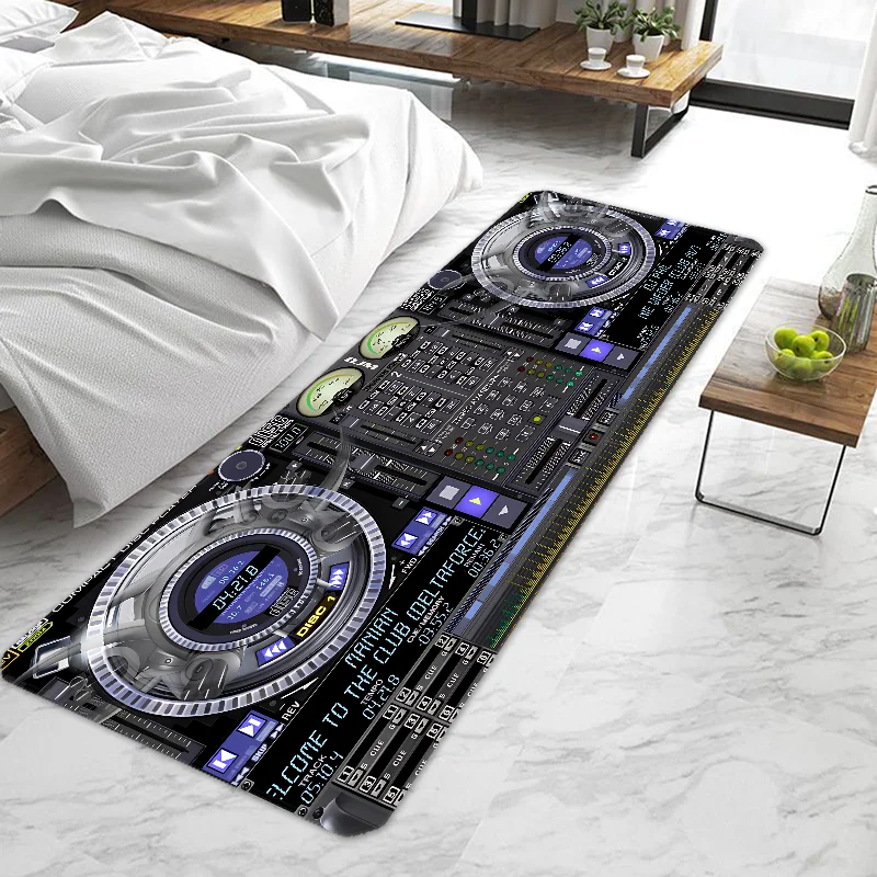 DJ Music Screen Keyboard Door Mat Entrance Doormat Non-slip Washable Kitchen Carpet Living Room Hallway Rugs Door Mats Bathroom