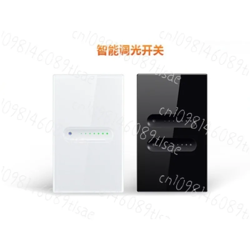 

Умный настенный сенсорный диммер Wi-Fi, стеклянная панель, стандарт США, голосовое и приложение дистанционного управления