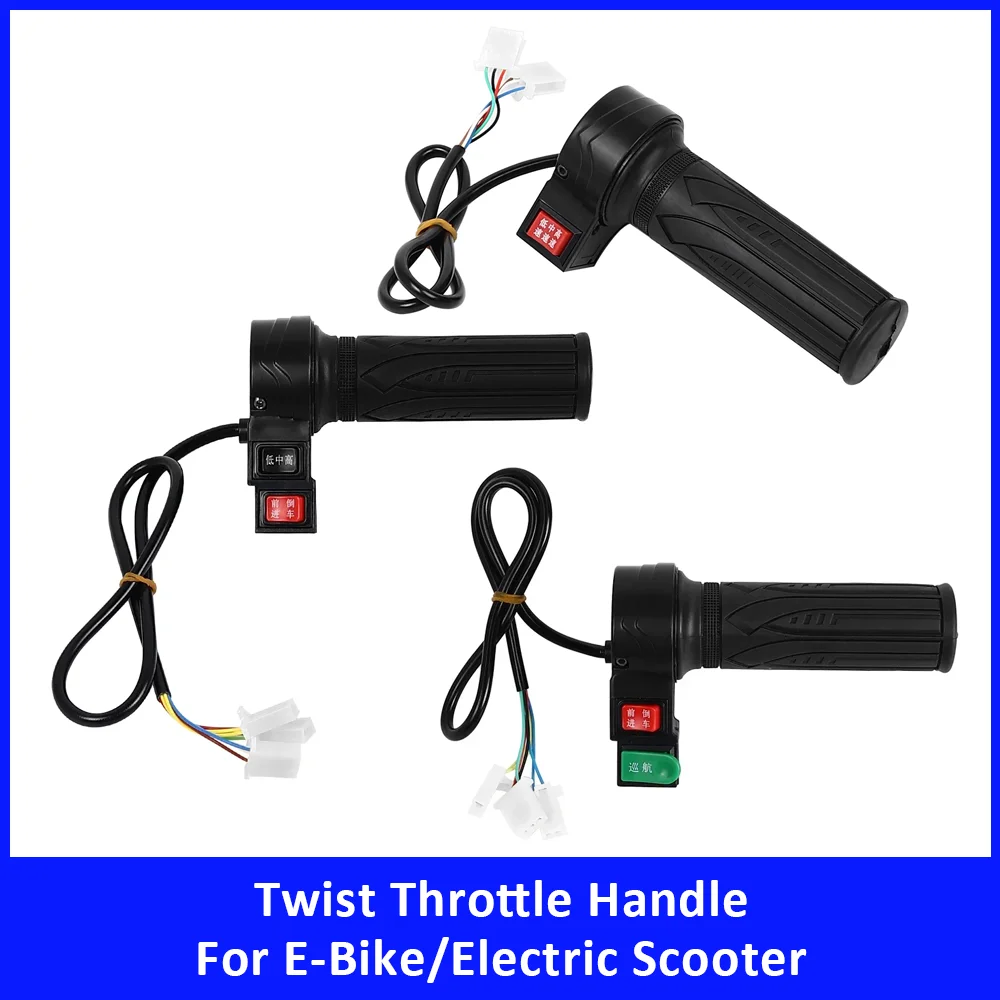 High Medium Low Speed Twist Throttle Handlebar for E-Bike Electric Scooter Accessories Forward Reverse Cruise Replacement Parts