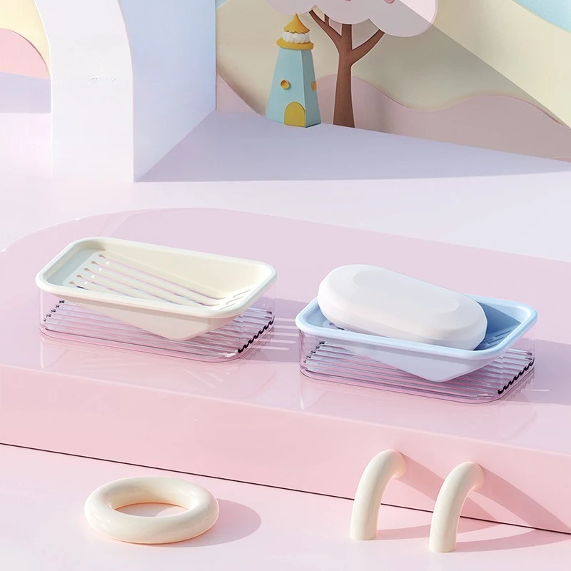 

Простая двухслойная мыльница, пластиковая водонепроницаемая мыльница, наклонная дренажная бытовая утолщенная мыльница, общежитие