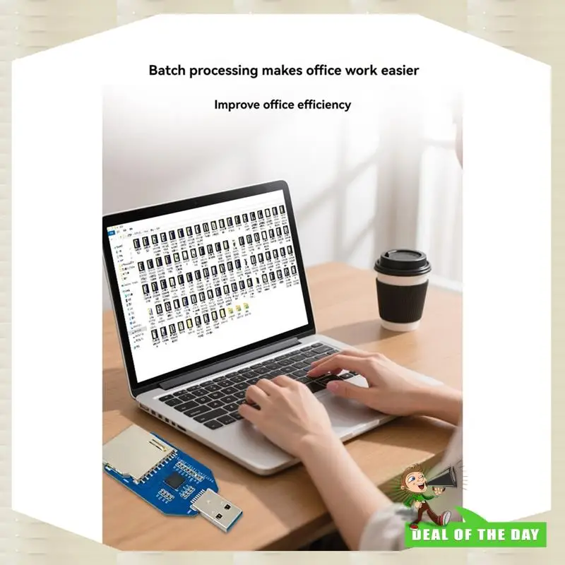 24시간 배송 미니 USB3.0 리더 모듈 SD+ TF 카드 슬롯 2-In-1 듀얼 카드 지원 온보드 GL3224 칩 읽기