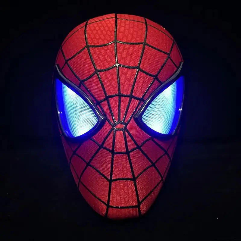 Blinking Electric Charging Replica Amazing Spider-Man 2 Peter Parker Mask  Action Figurine Desk  Anime Model Toys Figures Gift