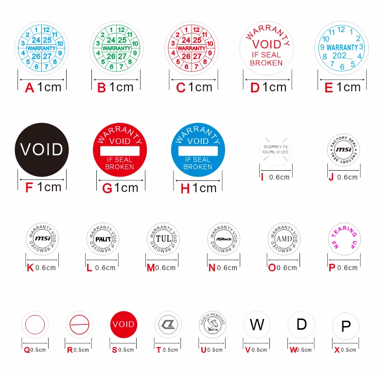 Autocollant de sceau de trou de vis, étiquette de garantie Inmassage applicable à SMI AMD Gigabyte ASUS, autre autocollant de coque d'oeuf de vis d'ordinateur, 300 pièces