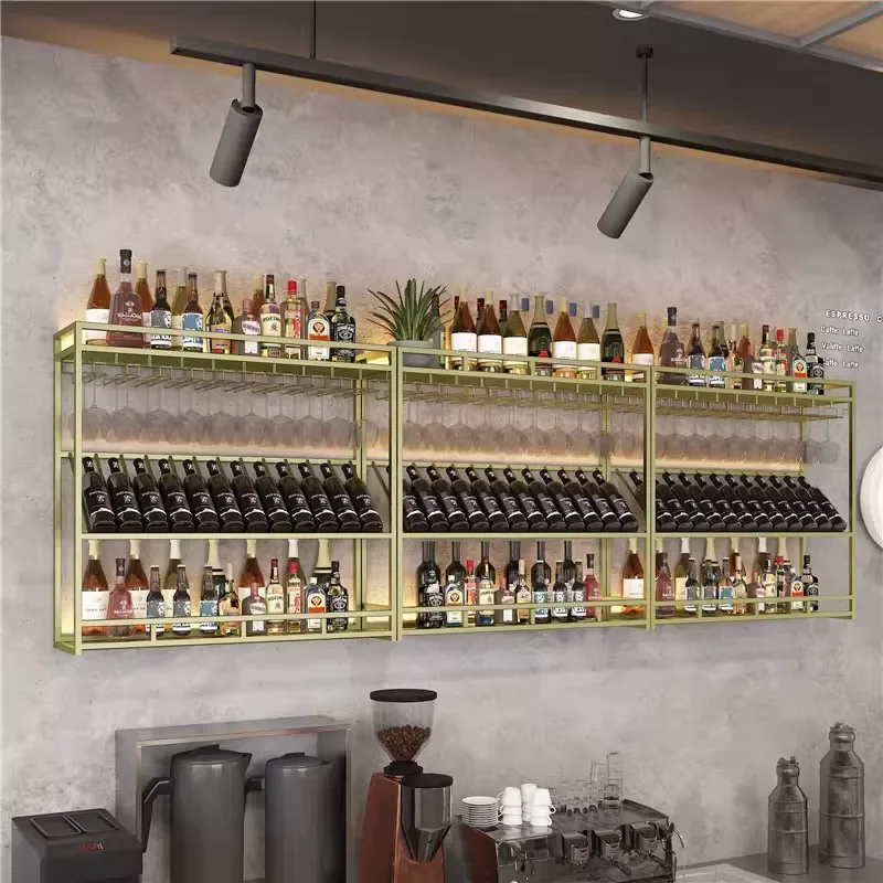 #@Wall-mounted wine rack, storage shelf, wall-mounted dining area, bar, wine display cabinet, wine cabinet, factory custom-made
