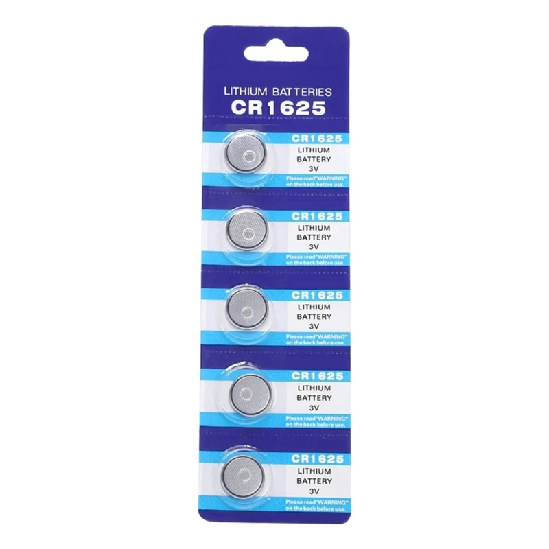 2024 New 5pc Quality CR1625 Button Cell Batteries Coin Cell Battery Suitable for Watches,Remote Devices Electronics Power Supply