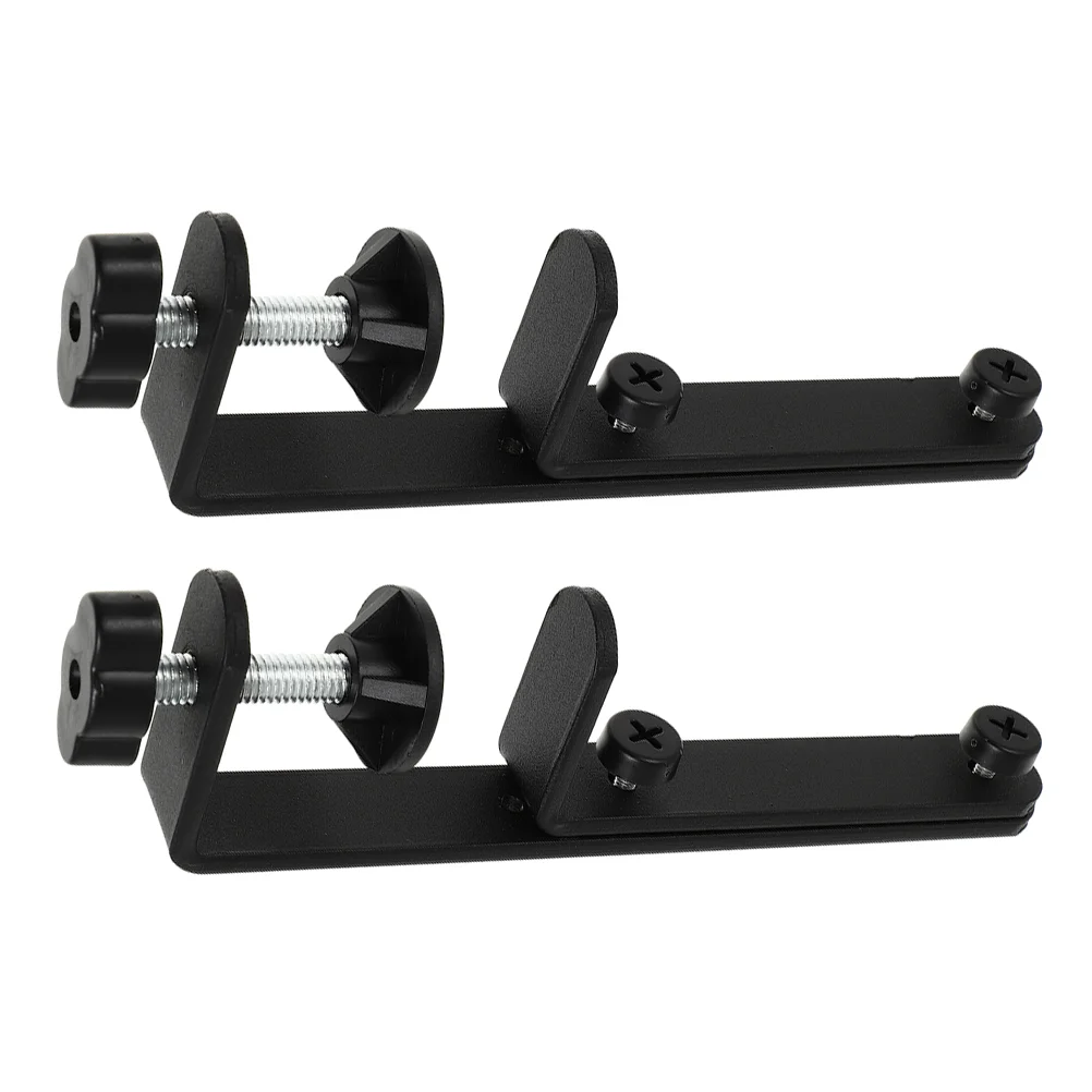 2 Pcs Desktop Stand Pegboard Fixing Clamp Panel Support Display Table-top Part Accessories Bracket Connector