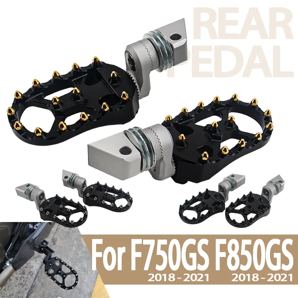 For BMW F750 GS F850 GS ADV Adventure Motorcycle Rear Footrest Adjustable Extend Lowering Foot Pegs Rotatable FootPegs Rest