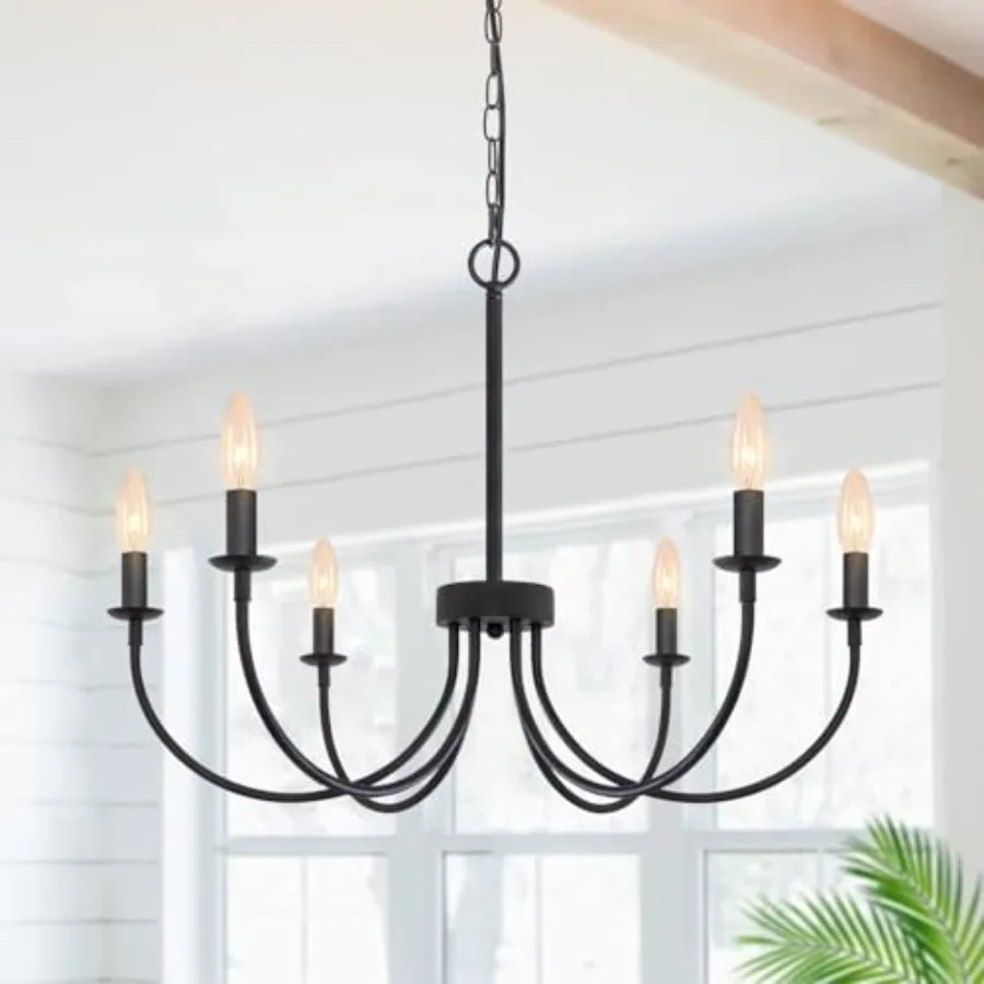

Chandelier, Farmhouse Chandelier for Dining Room ing Fixtures Hanging, Rustic Candle Modern Chandeliers for Living Room Bedroom
