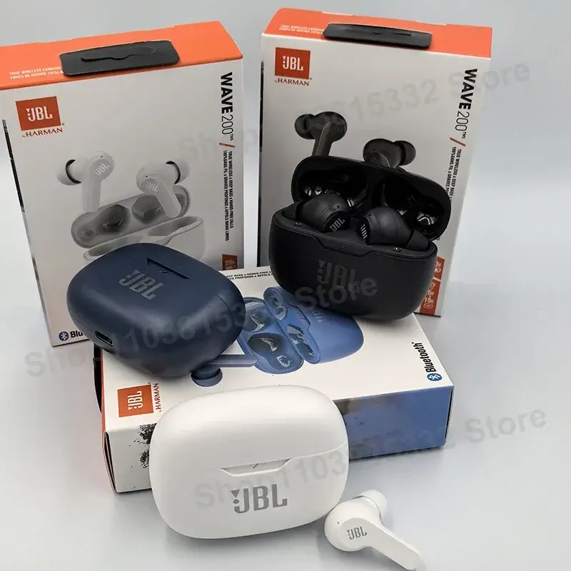 Original JBL Wave 200TWS Wireless Earbuds True Headset JBL W200 TWS Bluetooth 5.0 Earphones Sports Headphones With Mic - 4
