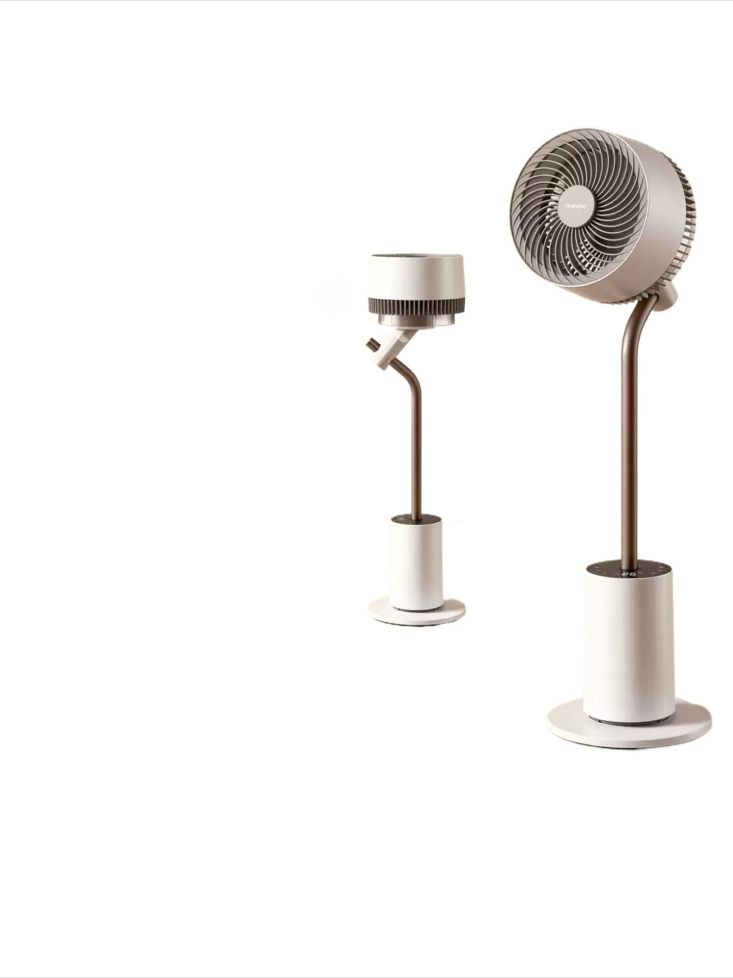 360 Degree Oscillating Floor Fan White Mechanical Timing Energy‑Saving Low Noise Standing Fan For Home