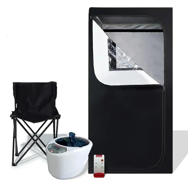 FUMEI Corner Steam Sauna Box Full Body Slimming Detox Portable Sauna Tent 1000w Folding Heating Indoor Sauna