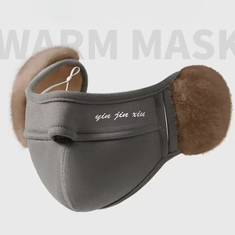 

Winter Ski Mask for Men Women 2-in-1 Balaclava Face Mask Ear Protection Windproof Riding Mask Cold Weather Warm Fleece Lined