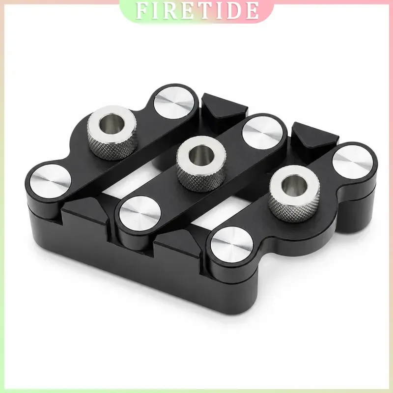 Self-centering Dowelling Jig 3 Metric Drill Sizes Woodworking Tool for Precise Hole Alignment Furniture Cabinet Making DIY