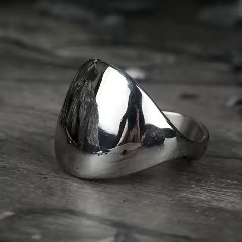 Fashion Men Ring Stainless Steel Simple Style Silver Color Square Ring Charm Hiphop Male Jewelry Party Gift Factory Wholesale