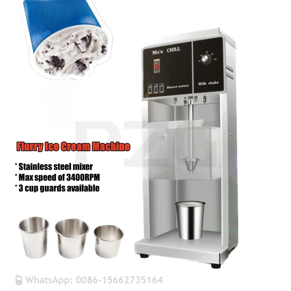 110V 220V Variable Flurry Speed Ice Cream Blender Maker DIY Various Flavors Flurry Ice Cream Mixer Milk Shake Mixer Machine