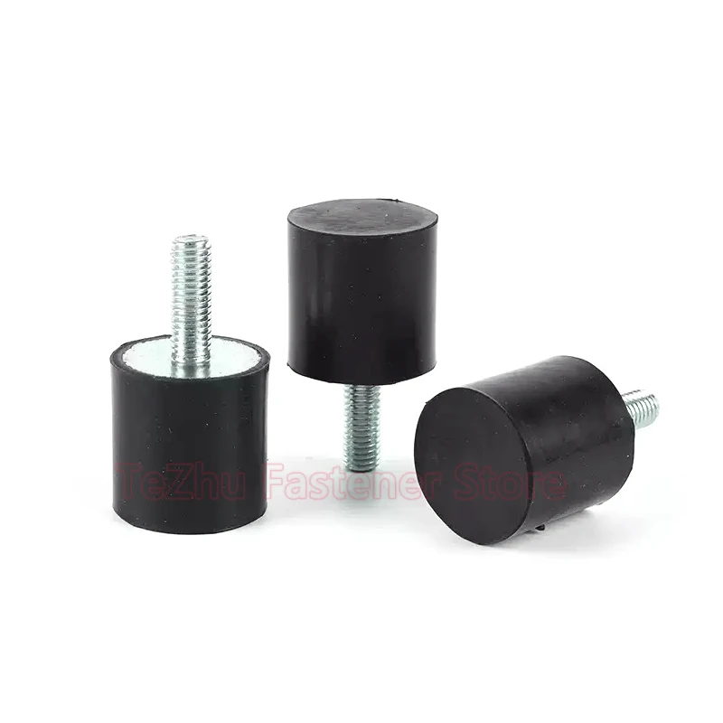 Amortisseur en caoutchouc à filetage mâle M3 M4 M5 M6 M8 M10 M12 M16, 1 pièce, tampon de Crash, amortisseur de Type VE, support d'isolation Anti-Vibration
