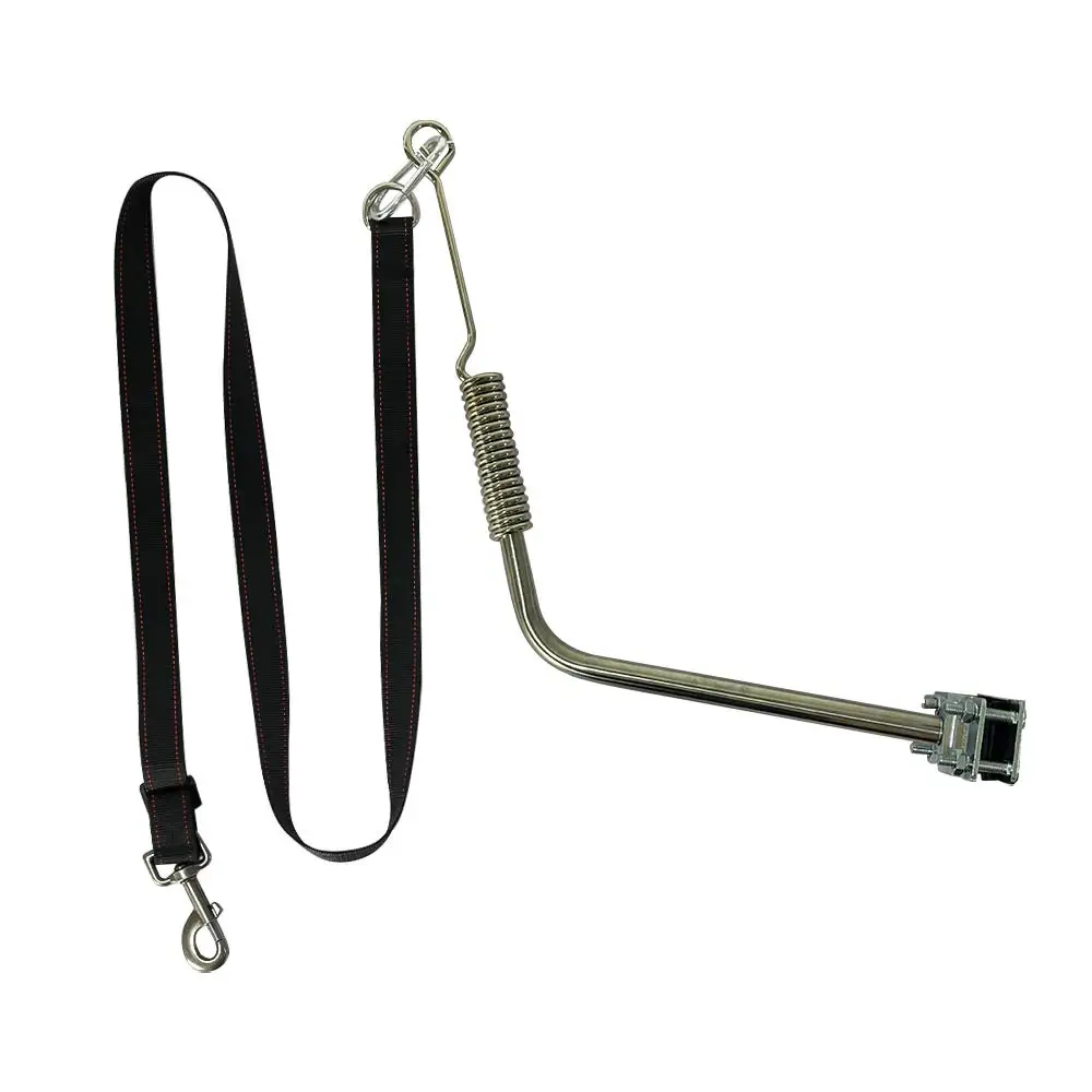 Adjustable Elastic Bike Leash Dog Stick Pet Traction Outdoor Cycling Walking Buffer Stretchable Accessory