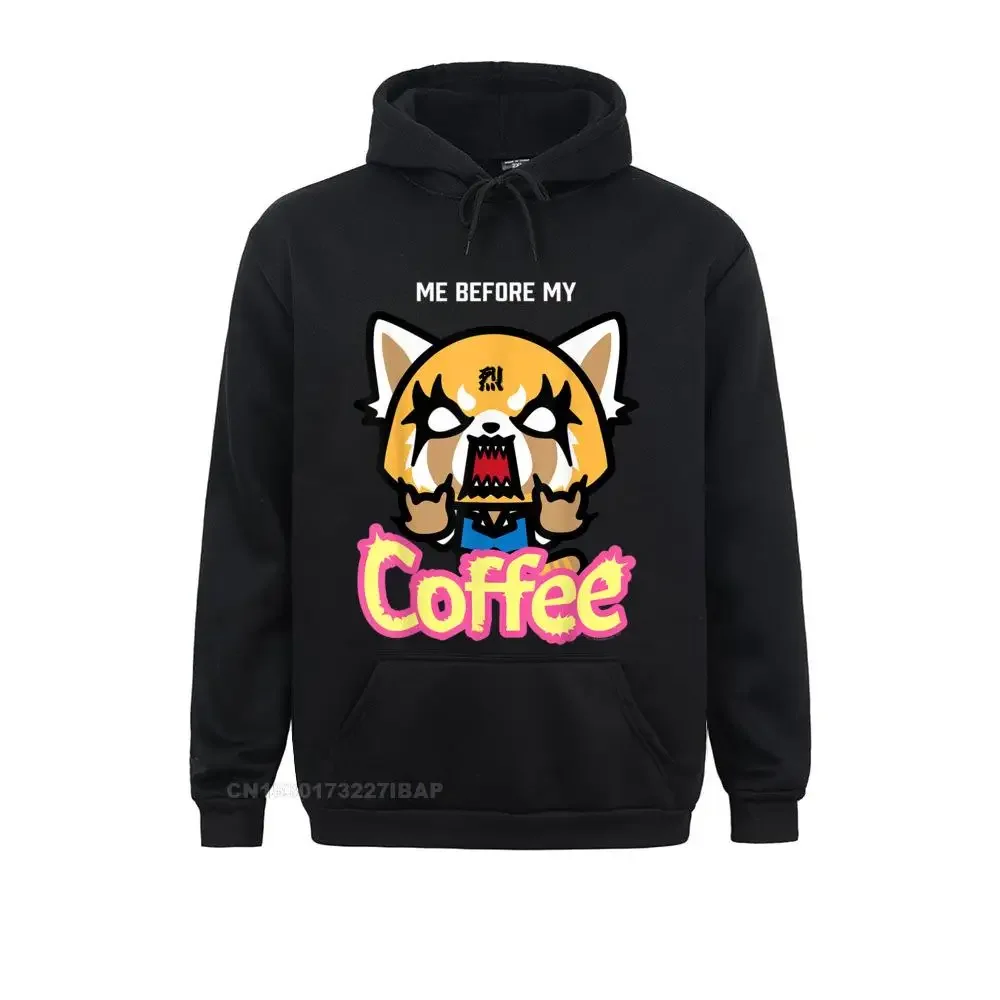 

Aggretsuko I Need My Coffee Rage Tee Shirt Print Hoodies Oversized Long Sleeve Youth Sweatshirts Unique Summer Clothes