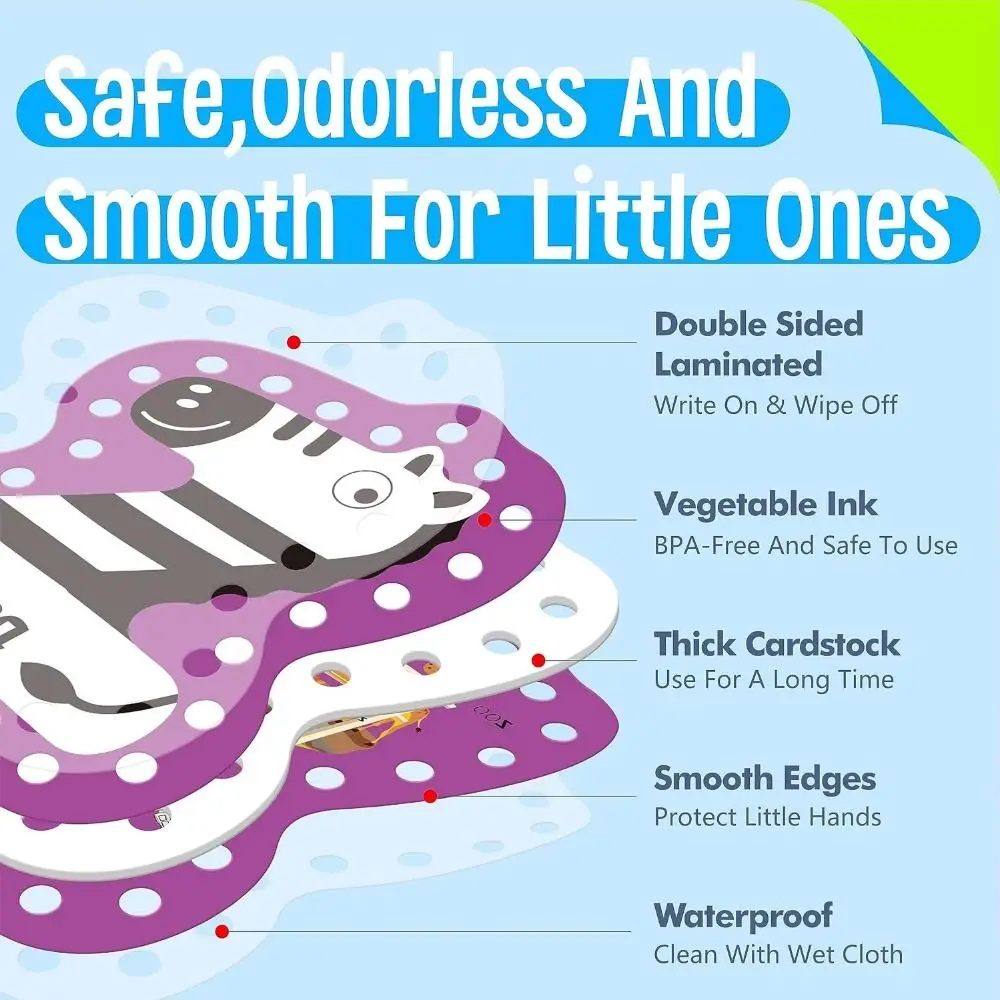 Planche de corde à enfiler pour enfants, motricité Fine, cartes de laçage colorées en bois, jouets éducatifs créatifs