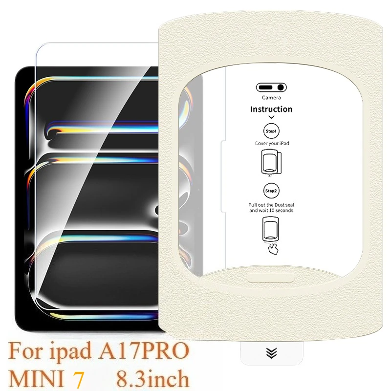 Screen Protector For iPad Mini 7 A17 Pro 8.3 Inch Tempered Glass Mini 6 Easy Install Dust Free No Bubbles Film Accessories