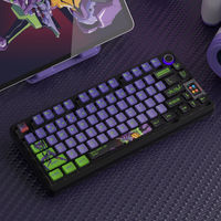 EVA keycaps Backlit Translucent Dye-Sub Pudding OEM Profile Keycap For Gaming Mechanical Keyboard 104/108/75/84/82/87 Layout