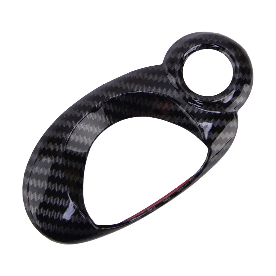 Car Start Stop Key Panel Cover Trim Fit for Mini Cooper R55 R56 R57 R58 R59 R60 R61 LHD Carbon Fiber Texture Style