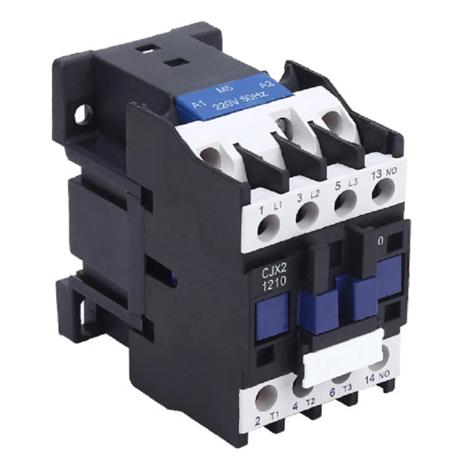 Household AC Contactor CJX2-1210 220V 12A 3 Pole with 1 Normally Open Auxiliary Contact for Motor Control and Automation
