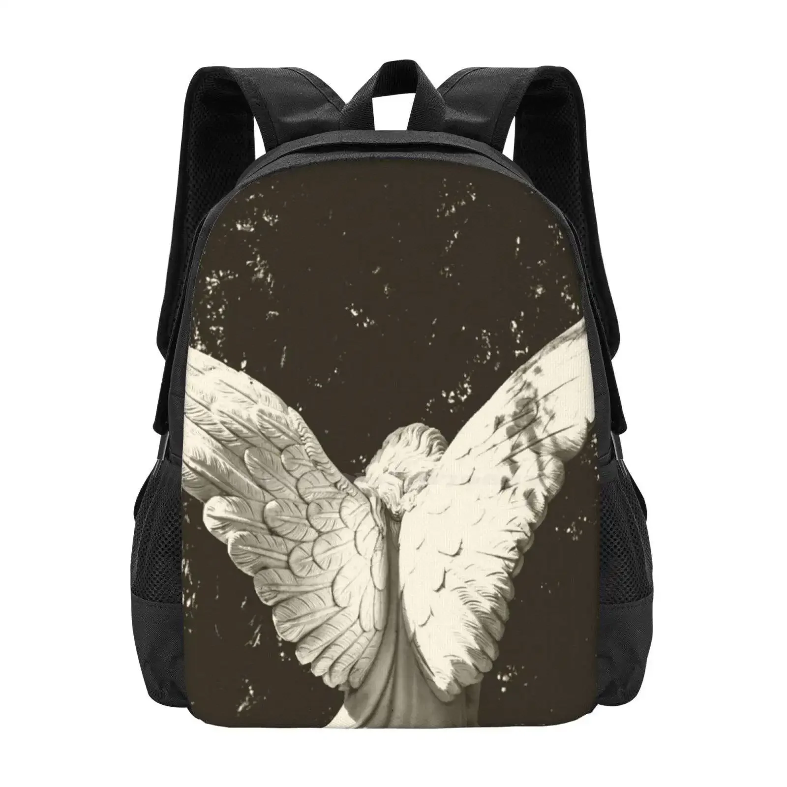 

Angel Statue Hot Sale Schoolbag Backpack Fashion Bags Angelic Peaceful Angel Statue Inter Angel Guardian Angel Cherub Christmas