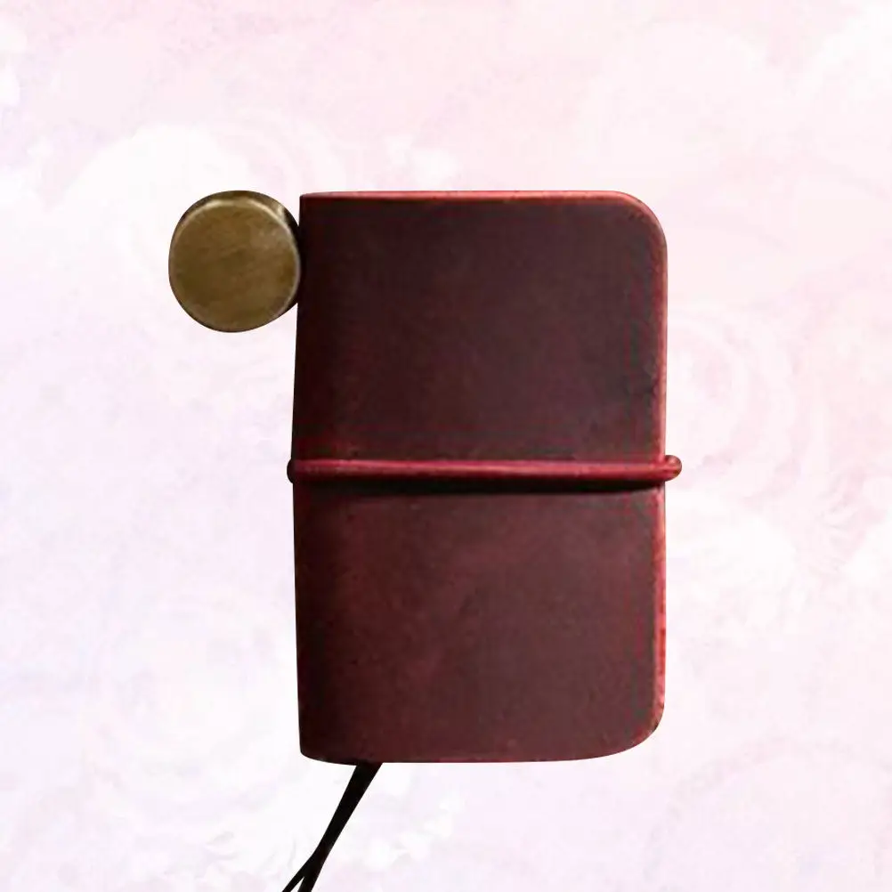 Wine Red Mini Notepad Compact Notebook for Writing Scheduling Notes Inspiration Recording Perfect Gift Stationery Students