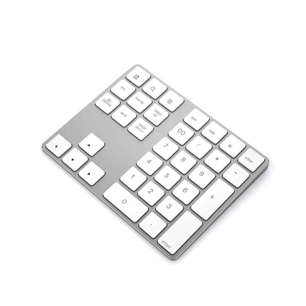 Wireless Keyboard Handheld Travel Alloy Small Receiver Strong Stability Ergonomics Pocket Keypad Home Computer Tablet