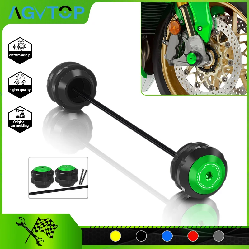 

For Z900 Z650/RS Z800 Z750 Z1000 Z1000SX NINJA650 NINJA1000/SX Motorcycle CNC Front Wheel Axle Fork Crash Slider Protector Pad