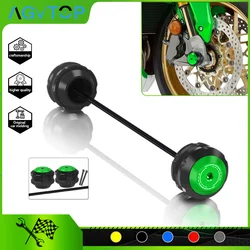 For Z900 Z650/RS Z800 Z750 Z1000 Z1000SX NINJA650 NINJA1000/SX Motorcycle CNC Front Wheel Axle Fork Crash Slider Protector Pad